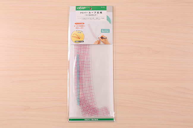Clover(クロバー) カーブ定規 ミニものさし付[F9-25-051] – トマト