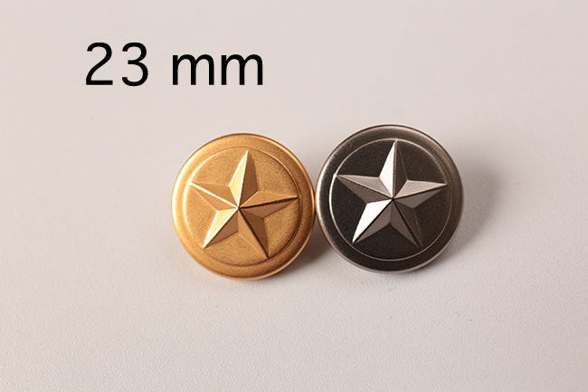 アイリス メタルボタン 星柄 23mm[F9-ma1461-23mm] – トマト