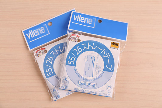 vilene(バイリーン) 55/26ストレートテープ12mm[F9-55-26st12mm]