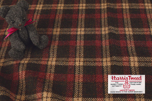 【特価】【ネット限定】【イギリス製】HarrisTweedハリスツイードチェックM[Fe-ht-ch-tmt0004]
