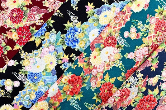 細布プリント 和柄[F1-1750-89]