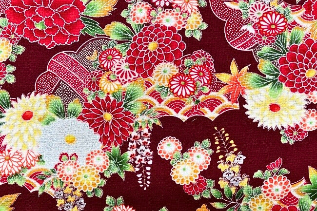 細布プリント 和柄[F1-1750-89]