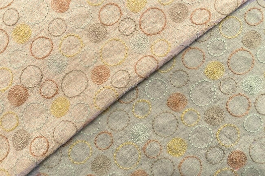 TOMATOオリジナル 4色交互刺繍うずまき[F1-4988]