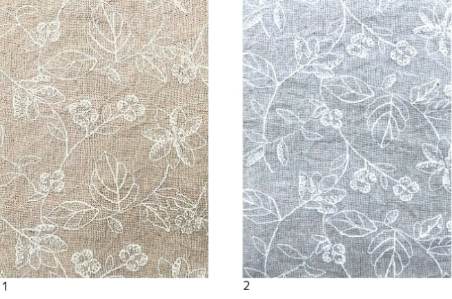 TOMATOオリジナル 綿麻ボイル 刺繍[F1-4722]