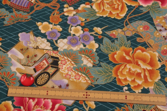 細布プリント 和柄[F1-1750-71]