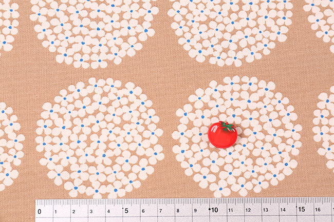 綿キャンバス う早この布(あじさい柄)[F1-up5553]
