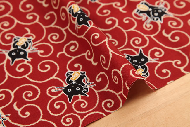 ネット限定】和調プリント 招き猫(唐草柄)[Fe-6767-4] – トマト