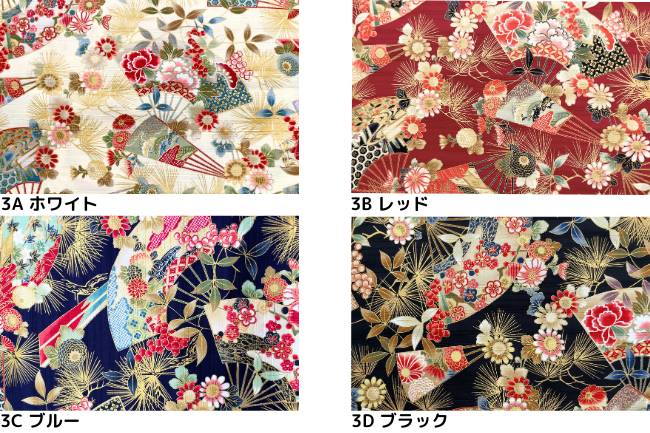 スラブサテン色彩文様[F1-AP42901-3]