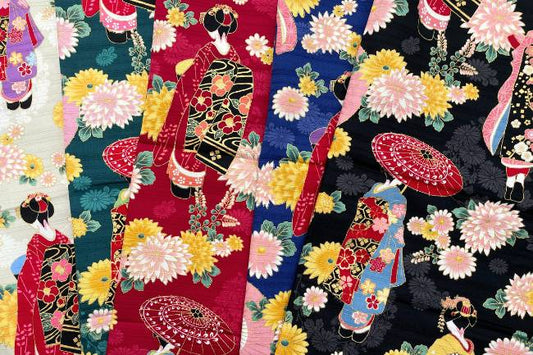 スラブサテン色彩文様[F1-AP52902-2]
