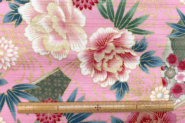 スラブサテン色彩文様[F1-AP55901]