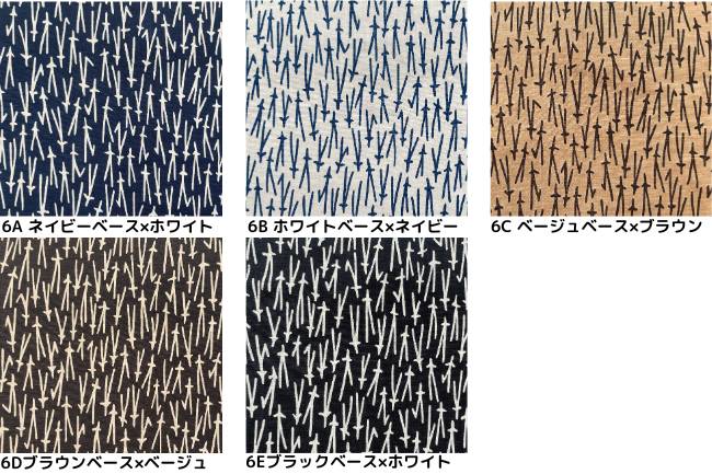 ムラ糸藍染調プリント(松葉)[F4-kw7750-6]