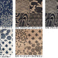 ムラ糸藍染調プリント(和調格子取り)[F4-kp7090-57]