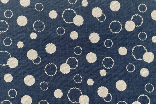 ムラ糸藍染調プリント(雪輪)[F4-kw7070-3]