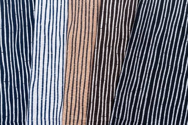 ムラ糸藍染調プリント(竹)[F4-kw7750-3]