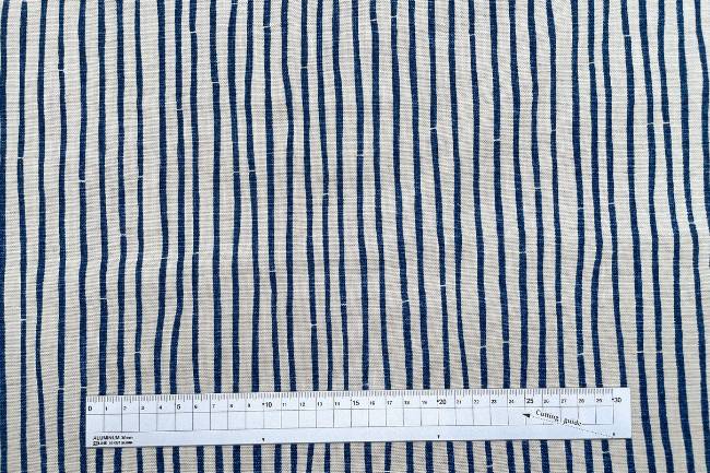 ムラ糸藍染調プリント(竹)[F4-kw7750-3]