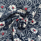 ムラ糸藍染調プリント(椿)[F4-kw7750-7]
