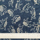 ムラ糸藍染調プリント(かっぱ)[F4-kp7090-137]