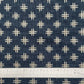ムラ糸藍染調プリント(井桁絣)[F4-kp7090-19]