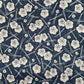 ムラ糸藍染調プリント(梅と松)[F4-kp7090-60]