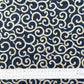 ムラ糸藍染調プリント(唐草)[F4-kp7090-76]