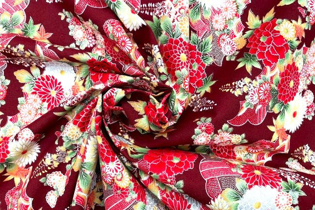 細布プリント 和柄[F1-1750-89]