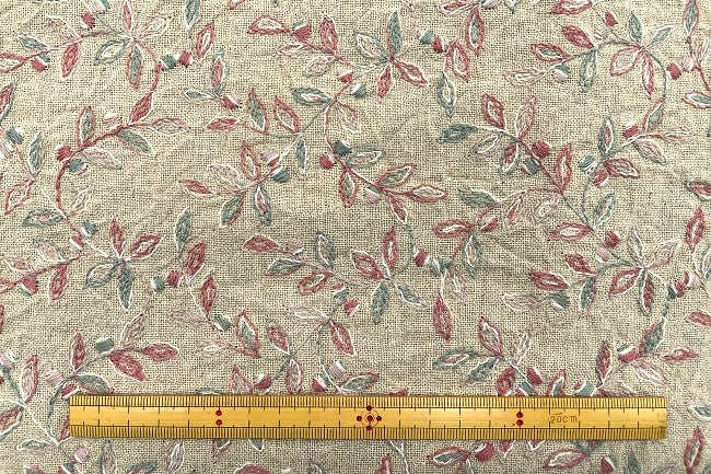 TOMATOオリジナル 強撚ボイル刺繍(かすり糸使用)[F1-4848]